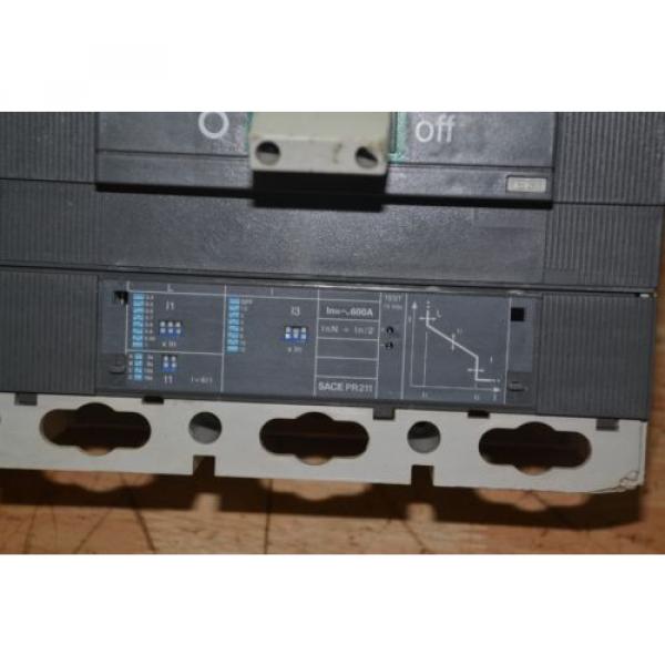 ABB Sace pr211 S6N 600 Amp 600 Volt 4 Pole Breaker S6 N 600A K6TH-4 AG10077568 #3 image