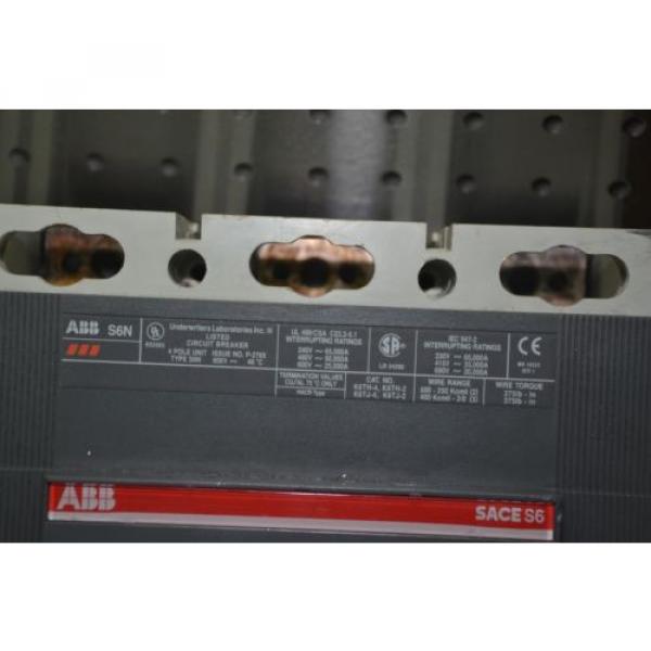 ABB Sace pr211 S6N 600 Amp 600 Volt 4 Pole Breaker S6 N 600A K6TH-4 AG10077568 #4 image