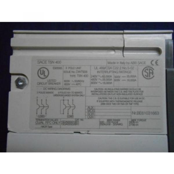 NEW In Box ABB T5NQ400TW Circuit Breaker 400Amp,3-Pole, 600V W/Assembled Acess. #7 image