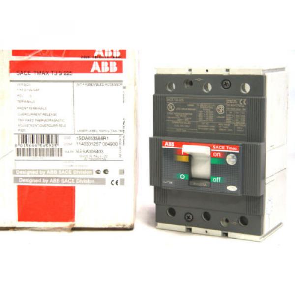 ABB SACE Tmax T3SQ225TW 1SDA053583R1 Circuit Breaker 225A 480-600Y 600V NEW #1 image