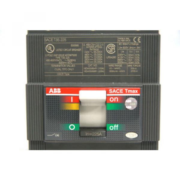 ABB SACE Tmax T3SQ225TW 1SDA053583R1 Circuit Breaker 225A 480-600Y 600V NEW #4 image