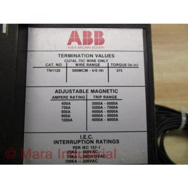 ABB MD750688 Circuit Breaker TN1220 600A - New No Box #3 image