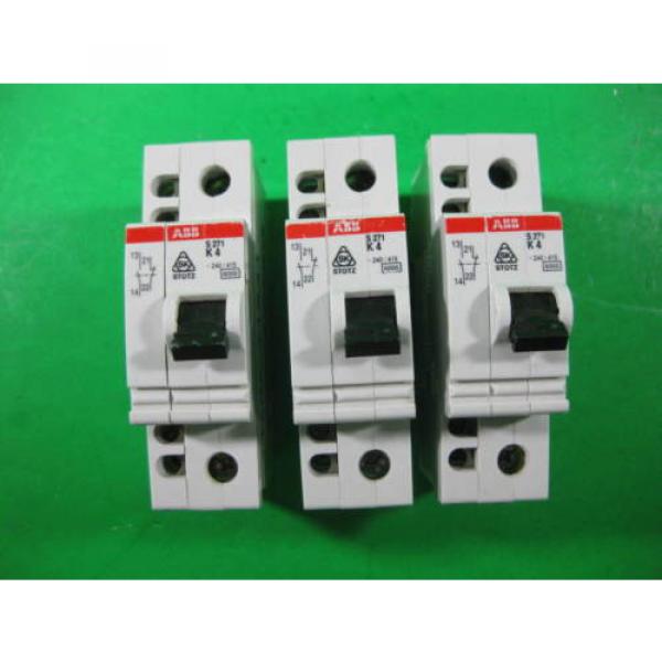 ABB Circuit Breaker 4A -- S271-K4 -- (Lot of 3) New #1 image