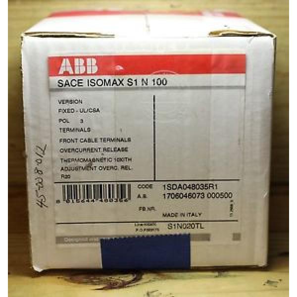 ABB SACE ISOMAX S1 N 100 R20 (20 AMP) #1 image