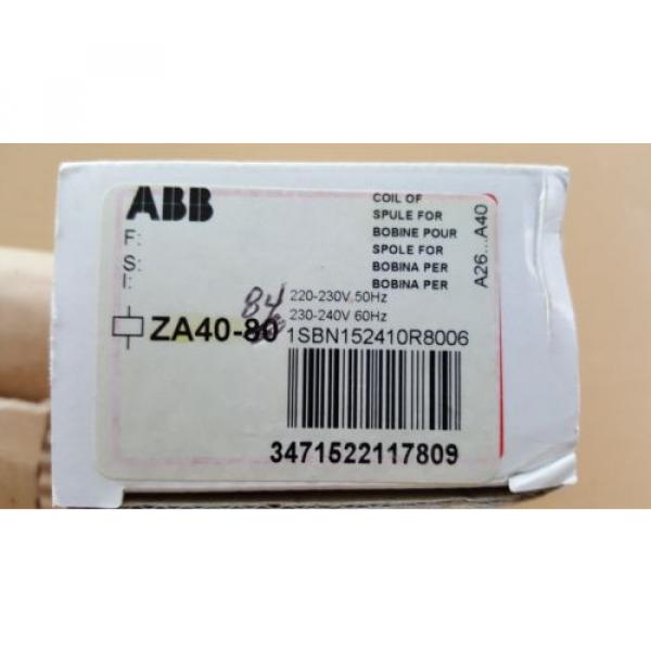 ABB ZA40-84 110 120 volt coil NEW #2 image