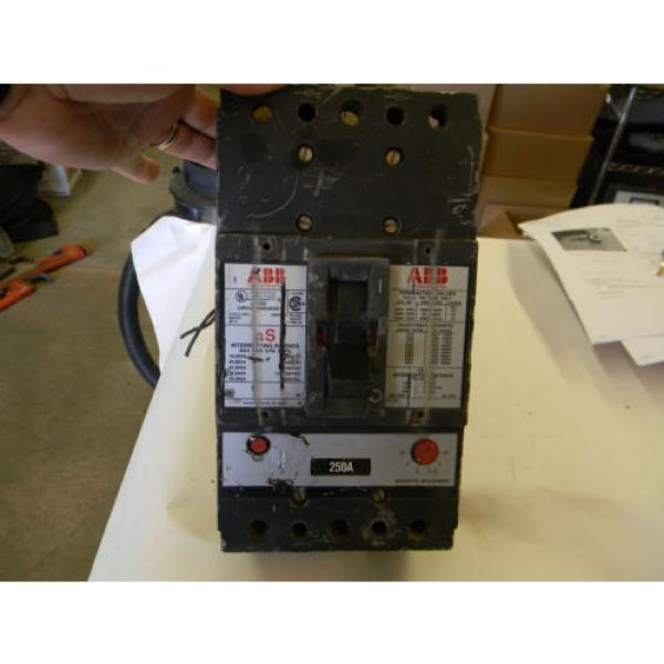 ABB MJ-4333250 Amp Circuit Breaker w/ Aux 120V Trip 600 Vac 3 Pole   C6 #1 image