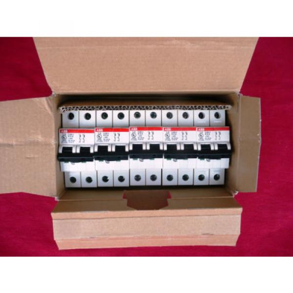 FIVE (5) ABB Miniature Circuit Breakers S202U-K6, 2 pole 6A 240VAC 4016779621366 #1 image