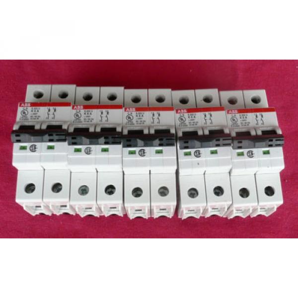 FIVE (5) ABB Miniature Circuit Breakers S202U-K6, 2 pole 6A 240VAC 4016779621366 #4 image