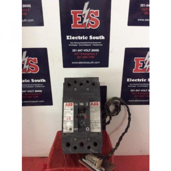 ABB Circuit Breaker Type ES 150 Amp 480 Volt 2 Pole W/ Shunt Trip #1 image