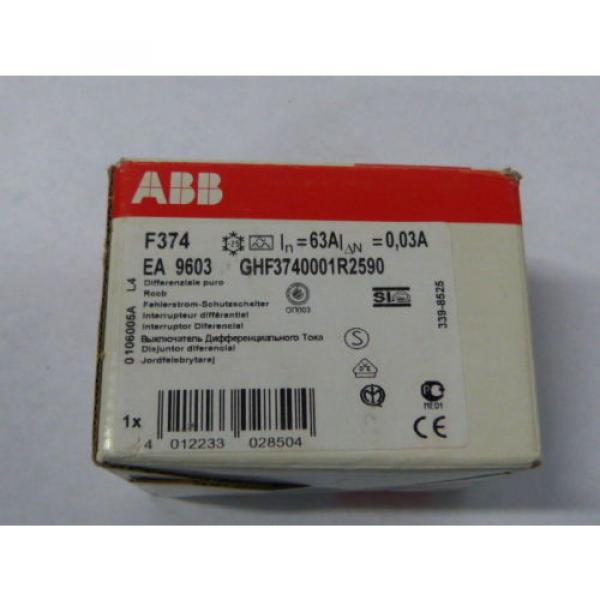 ABB F374 Circuit Breaker 25A 4Pole  NEW IN BOX #2 image