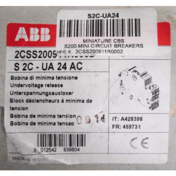 ABB S2C-UA24 AC Undervoltage Release 24VAC #2 image