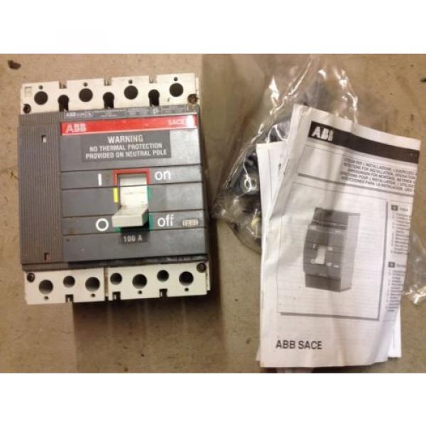 ABB SACE ISOMAX S3N 150 S3N100TW-4N 100 AMP #1 image