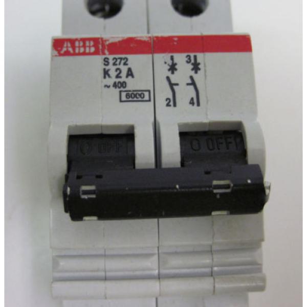 ABB MINI CIRCUIT BREAKER TYPE K TWO POLE 2A S272-K2 #2 image