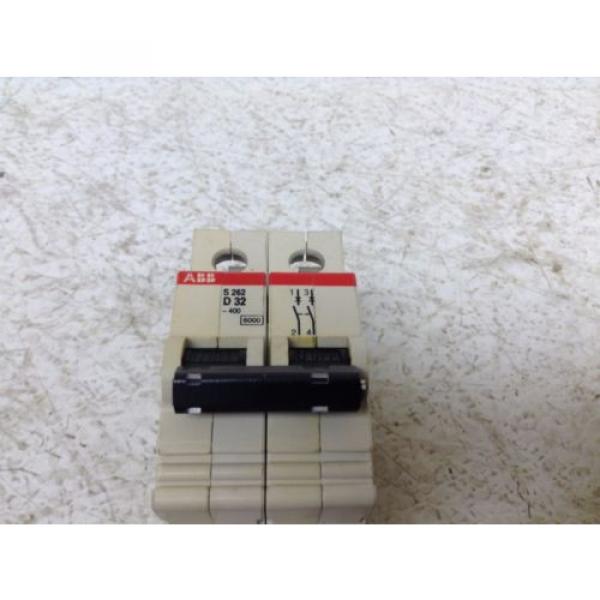 ABB S262 D32 32 Amp 2 Pole Circuit Breaker S 262 S262D32 #2 image