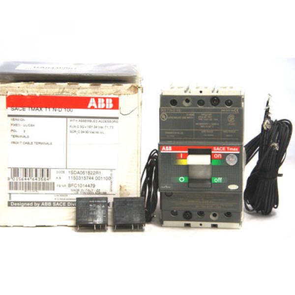 ABB SACE Tmax T1N100DLA3AUS8 Switch T1ND100 100A 480-600V 1SDA061822R1 NEW #1 image