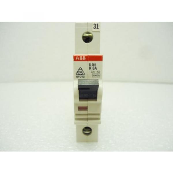 ABB S281K8A 8 Amp 1 Pole 230/400V Circuit Breaker #1 image