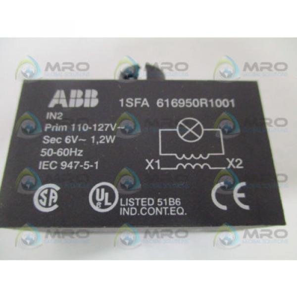 ABB 1SFA616950R1001 TRANSFORMER BLOCK 110-127V  *NEW NO BOX* #2 image