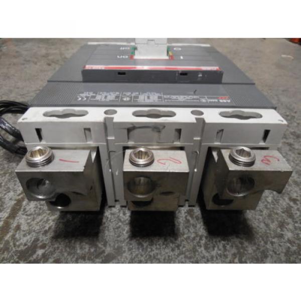 USED ABB S6N SACE S6 Circuit Breaker 600 Amps 600VAC w/ Aux. Switch / Bell Alarm #4 image