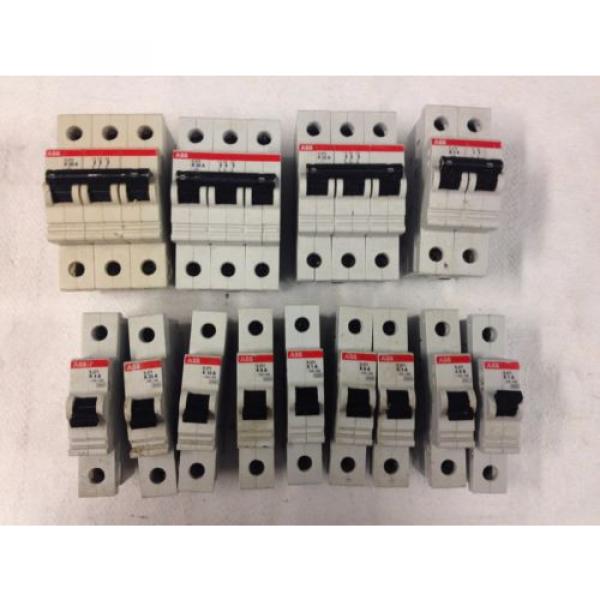 Lot of 13 ABB Circuit Breakers S271, S272, S273               1c #1 image