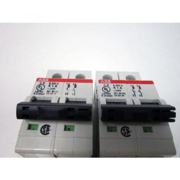 2x ABB S202U K1A HIGH PERFORMANCE CIRCUIT BREAKER 240VAC S 202 U #4 image