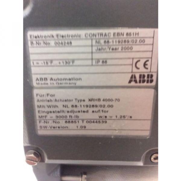 ABB CONTRAC ELECTRONIC EBH 851H 68851T, Hartmann &amp; Braun Actuator Type XRHB 4000 #3 image