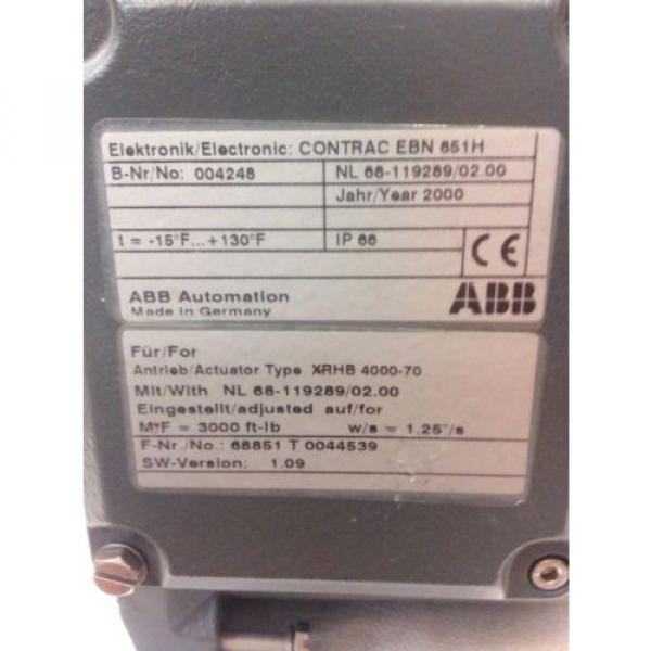 ABB CONTRAC ELECTRONIC EBH 851H 68851T, Hartmann &amp; Braun Actuator Type XRHB 4000 #4 image