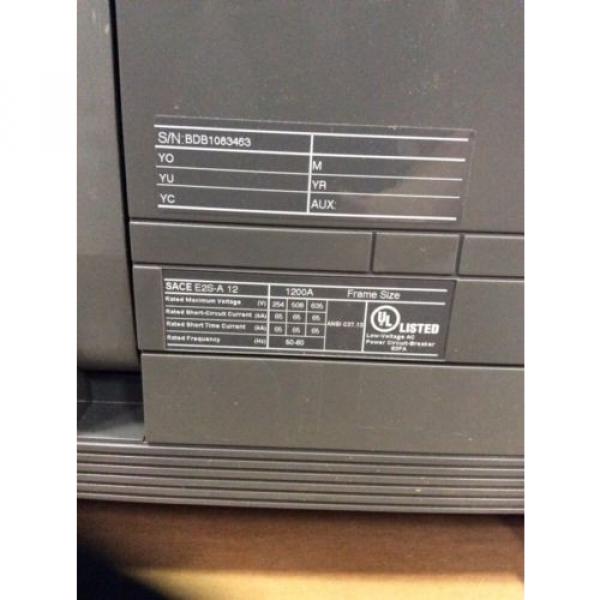 ABB Circuit Breaker E2S-A 12 1200 Amp SACE Emax E2 PR121/P Trip Unit #2 image