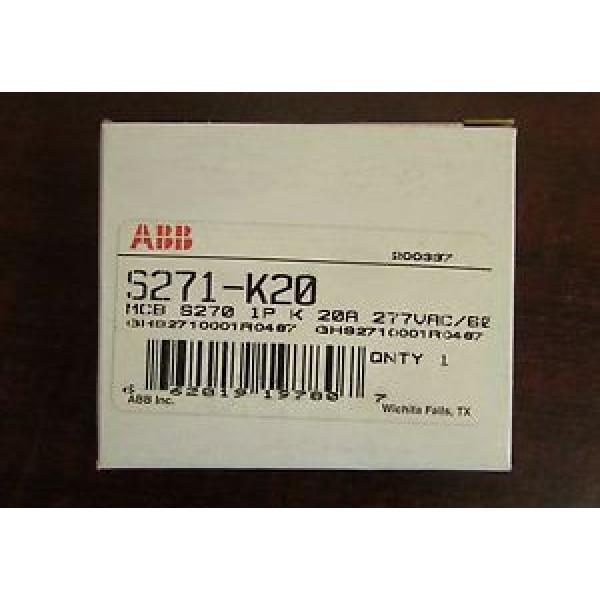 ABB S271 K20 Single Pole 20 Amp S270 Breaker #1 image