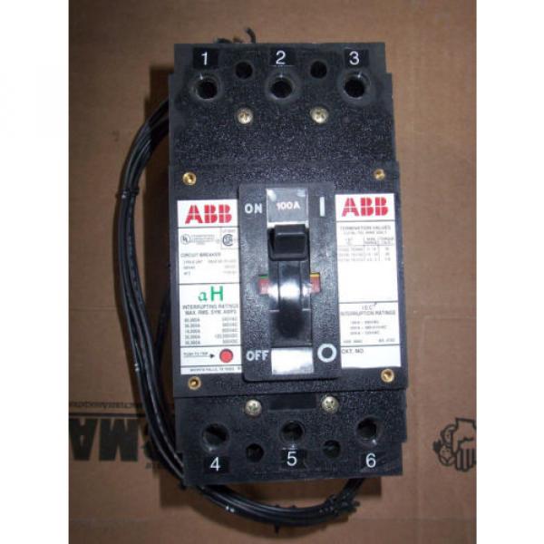 ABB EH 3 pole 100 amp 600v Shunt / Auxiliary Circuit Breaker #1 image