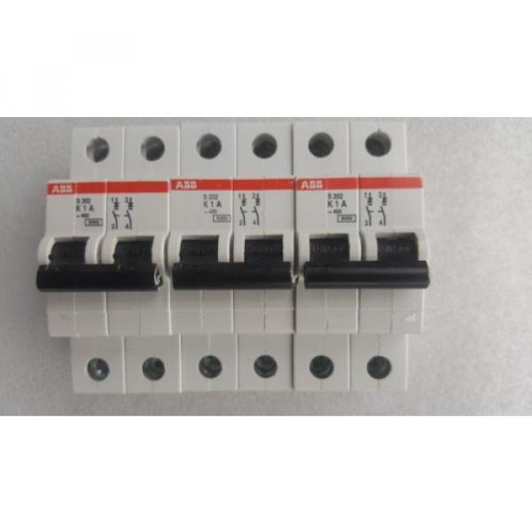 ABB S202   K1 A  2-Pole  1 Amp Din Rail Miniature Circuit Breakers ( Lots of 3 ) #1 image