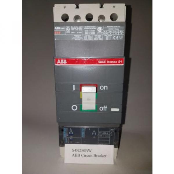 ABB Circuit Breaker 250 A Circuit Breaker 3 Pole, 250 Amp, S4N250BW #3 image