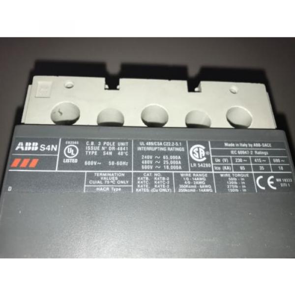 ABB Circuit Breaker 250 A Circuit Breaker 3 Pole, 250 Amp, S4N250BW #5 image