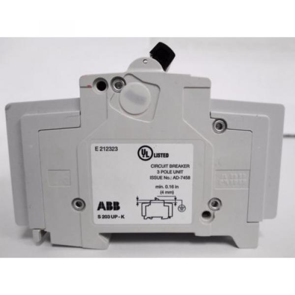 (3) ABB 2CDS273317R0157 S 203UP - K0,5A Miniature Circuit Breakers 3P 0.5A #5 image