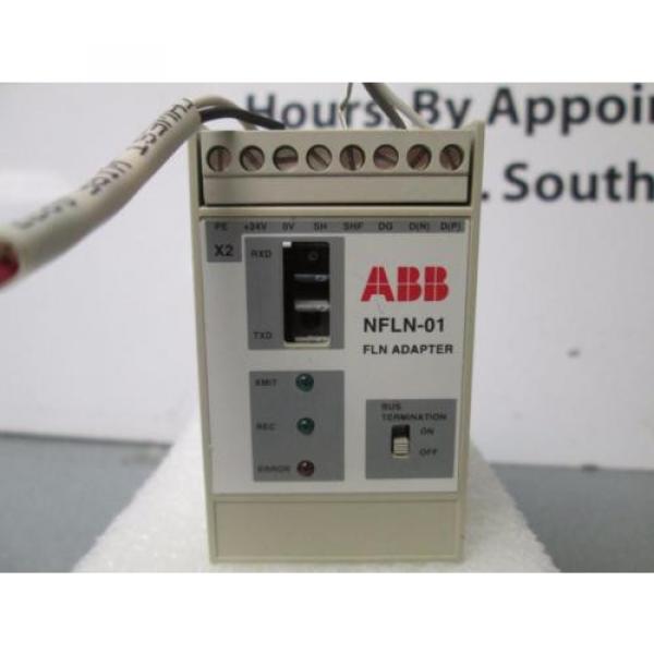 ABB NFLN-01 FLN Adapter Module 24V 3W Din-Rail for VFD Drive #6 image