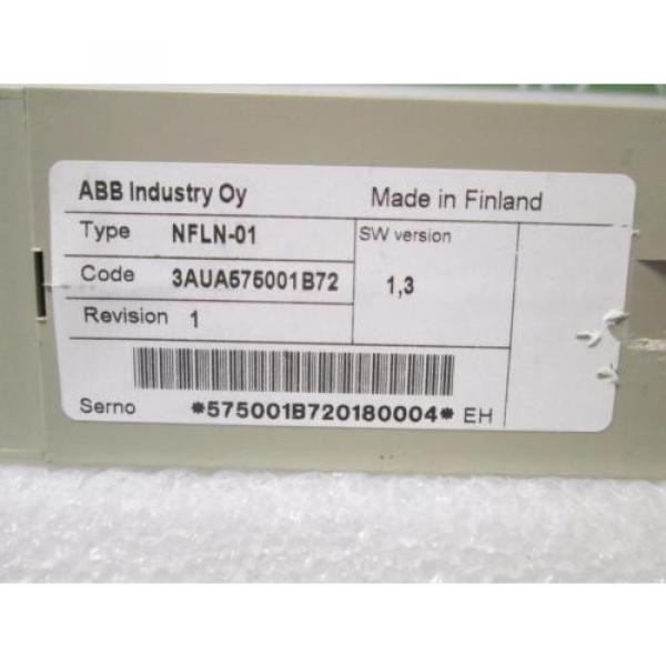 ABB NFLN-01 FLN Adapter Module 24V 3W Din-Rail for VFD Drive #8 image