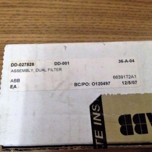 ABB DD-027828 /  6639172A1 DUAL FILTER ASSY REPAIR KIT #3 image