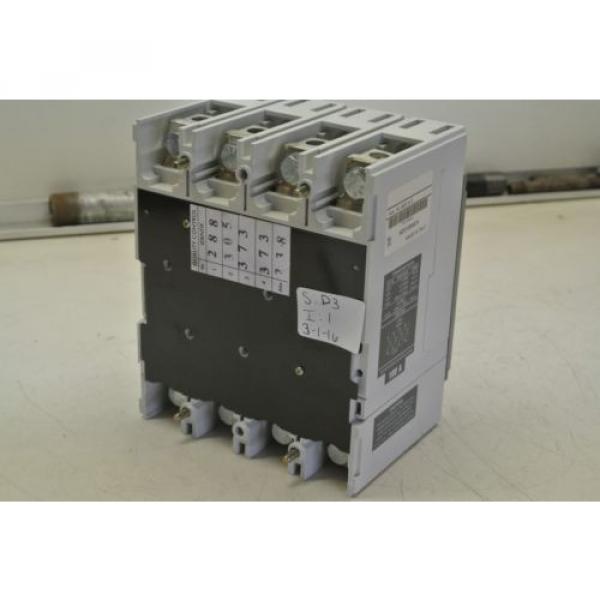 USED PULLOFF ABB 4 POLE CIRCUIT BREAKER S3N SACE S3 600 VAC 100 AMP #3 image