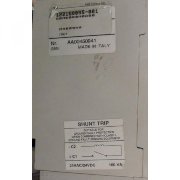 ABB S6N 3 Pole 600 Amp 600V Circuit Breaker Shunt/Aux Trip With Surge Protection #6 image