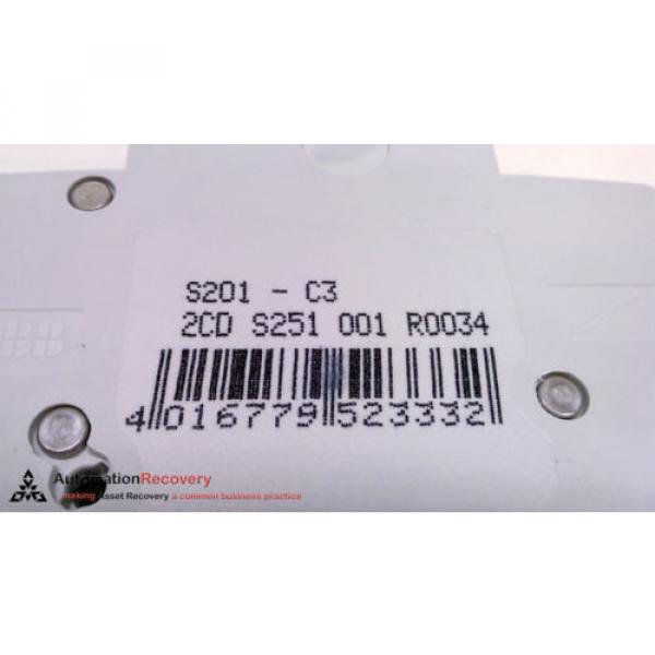 ABB S201-C3 - PACK OF 10 - MINIATURE CIRCUIT BREAKER 1 POLE , 3AMPS, NEW #218313 #2 image