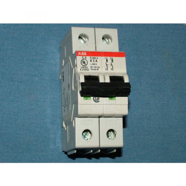 ABB  S202U-K5  5amp Circuit Breaker 240V Max. #1 image