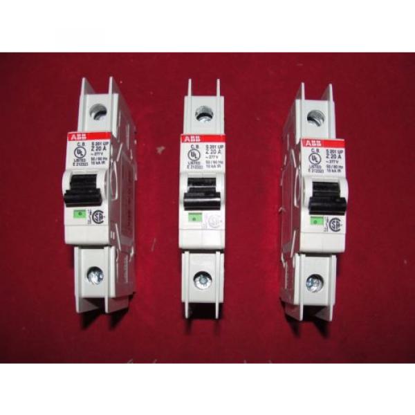 ABB 602-857-05 Circuit breakers S201UP-Z20A    LOT OF 5 #4 image