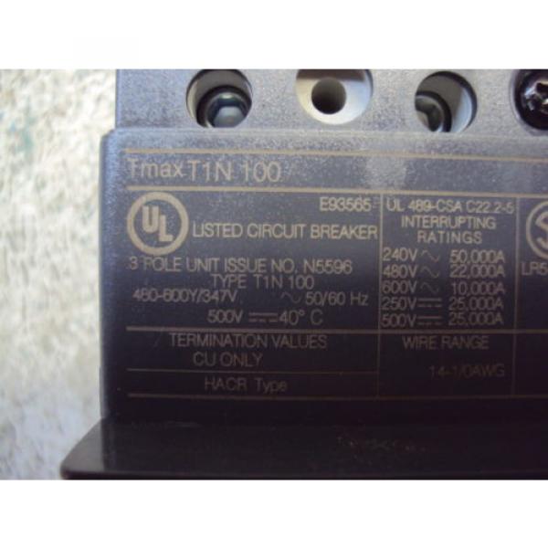 ABB TMAX T1N 100 70A CIRCUIT BREAKER USED #5 image