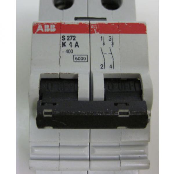 ABB MINI CIRCUIT BREAKER TYPE K TWO POLE 4A S272-K4 #2 image