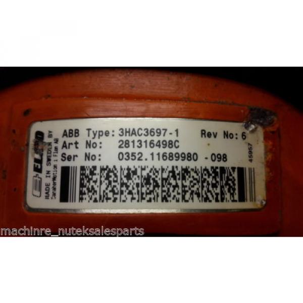 ABB ROBOTICS ROBOTIC SERVO MOTOR 3HAC3697-1  REV 6_281316498C #6 image