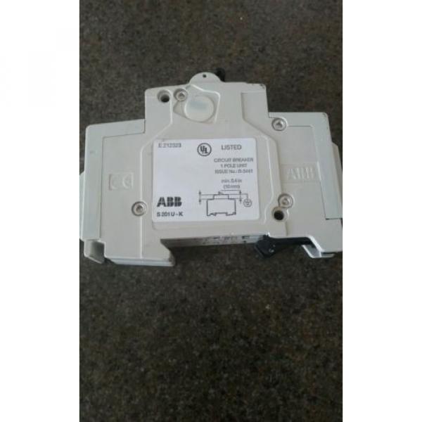 ABB S201U CIRCUIT BREAKER 20 AMP 1 POLE 240 VOLT S201U-K *NEW* #1 image