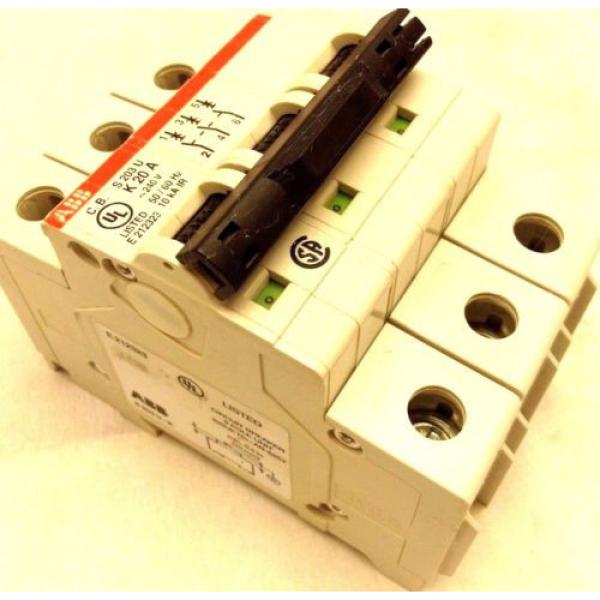 ABB S203U-K20 3 POLE 20 AMP MINI CIRCUIT BREAKER #2 image