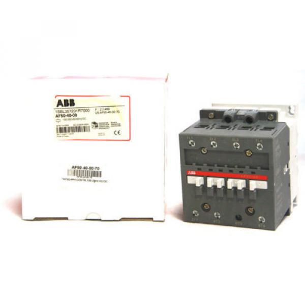 ABB AF50-40-00-70 AC Contactor 1SBL357201R7000 100-250V Coil AF50-40-00 4P NEW #1 image