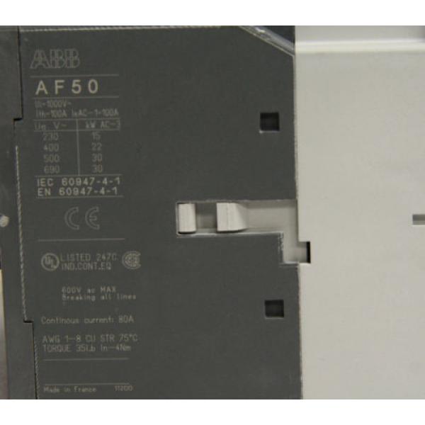 ABB AF50-40-00-70 AC Contactor 1SBL357201R7000 100-250V Coil AF50-40-00 4P NEW #5 image