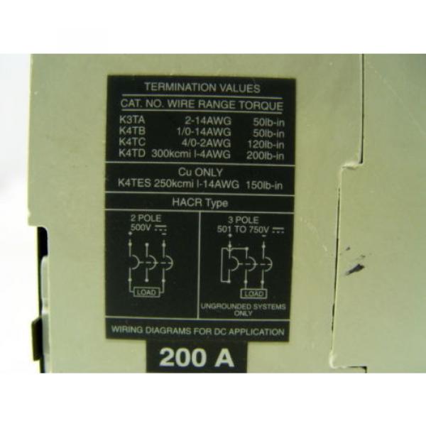 ABB SACE Tmax 200A TS3N Circuit Breaker #4 image