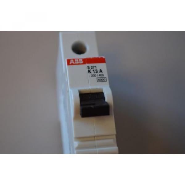 ABB S271-K13 1Pole 13 Amp Breaker - 277 Volt Din Rail MTG #2 image